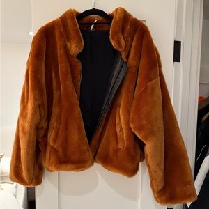 Free People Teddy Jacket - Orange
